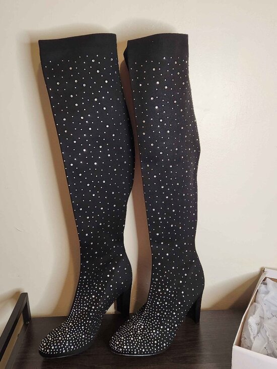 Shoes - Sparkle stretch boots - NEW